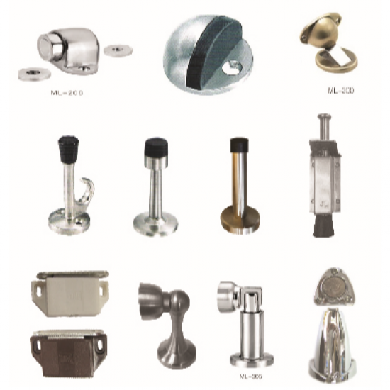 กันชนประตู อุปกรณ์กันชนประตู  กันชนประตูไม้  กันชนประตู  Shelf Support  Glass Clamp 